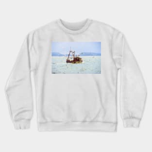 Small Fishing Boat Crewneck Sweatshirt